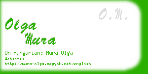 olga mura business card